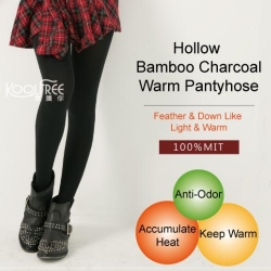複製-(28280) Hollow Bamboo Charcoal Thermal Tights Warm Pantyhose